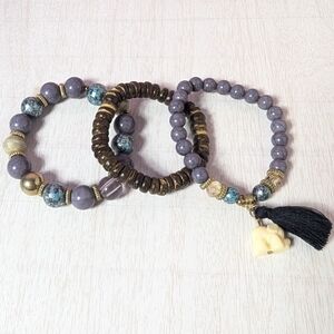 Beaded boho chic bracelet Set